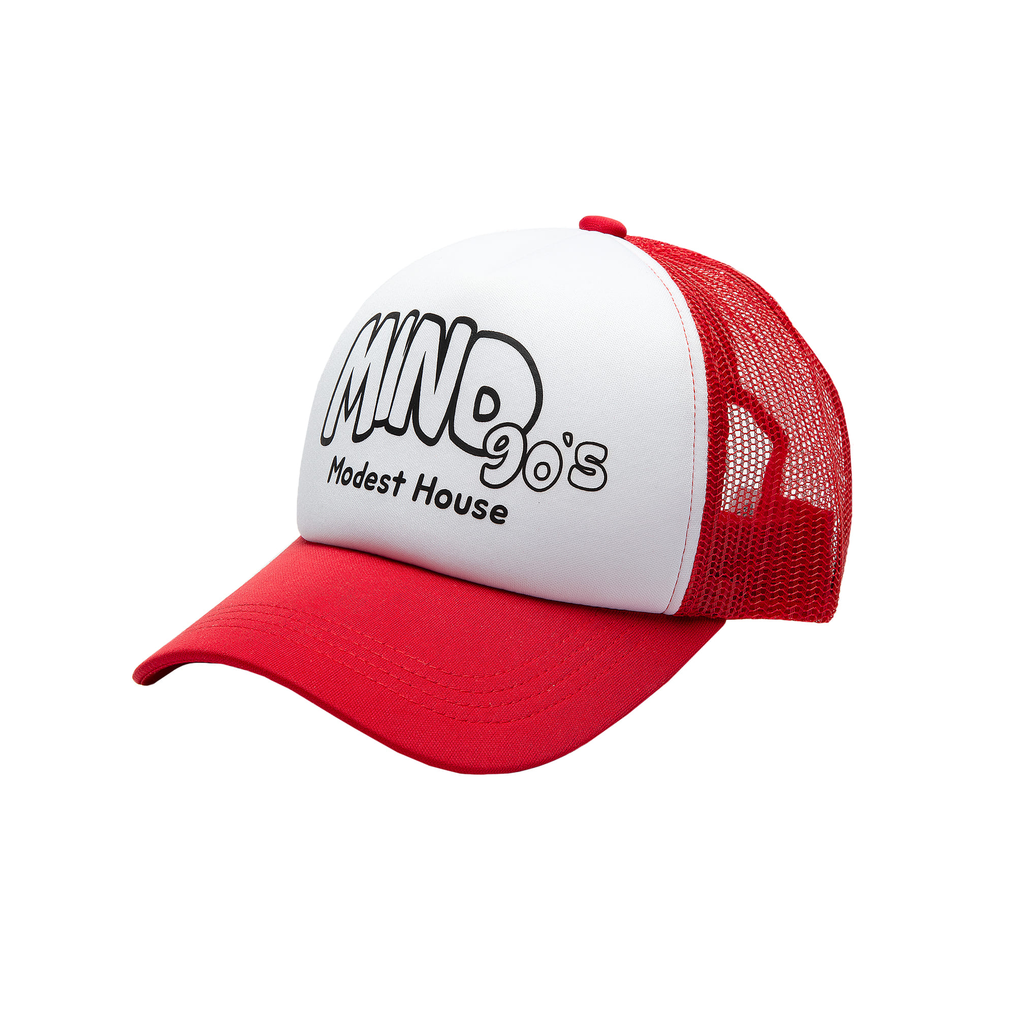Mind 90`S X Modest House. Mesh cap (Red)