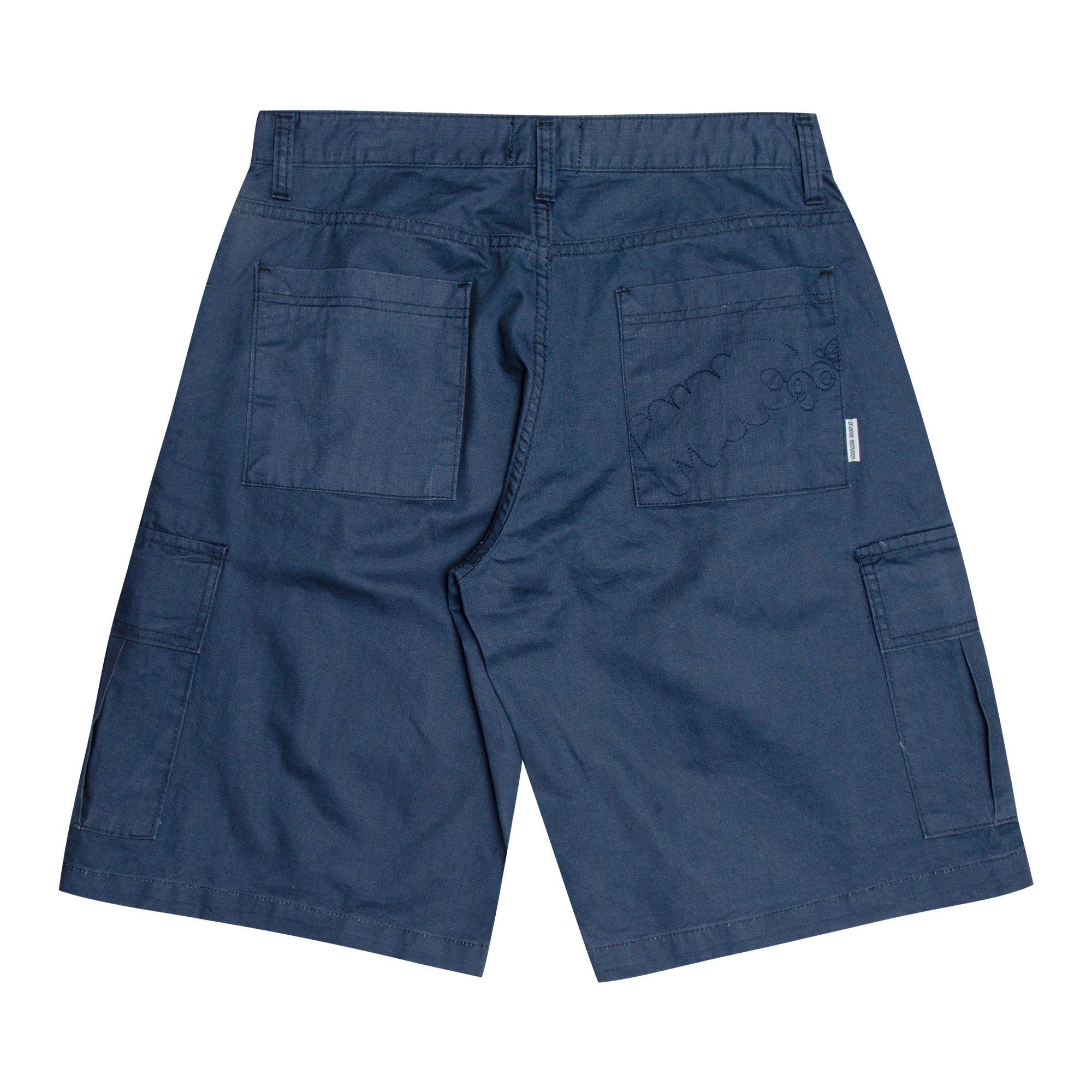 One tuck cargo shorts (Navy)